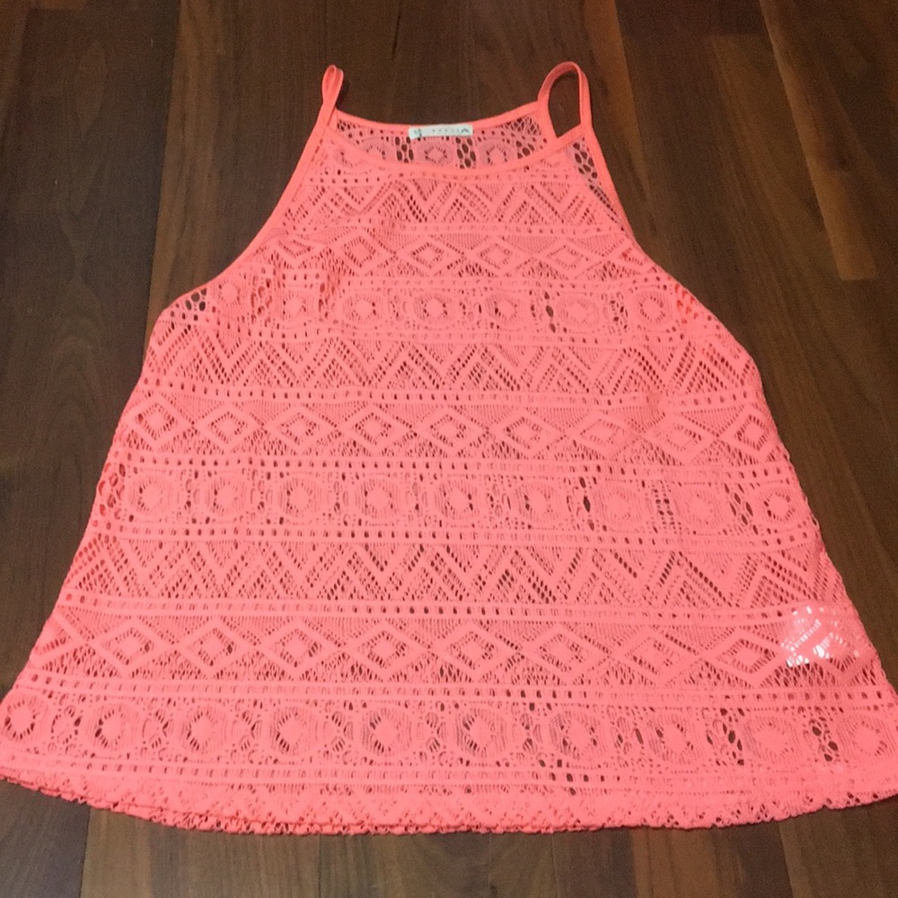 Rusty Lace Coverup Top